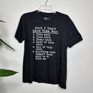 Crazy Dog T-Shirts Dark Gray Graphic Tee Funny tee L BNC3